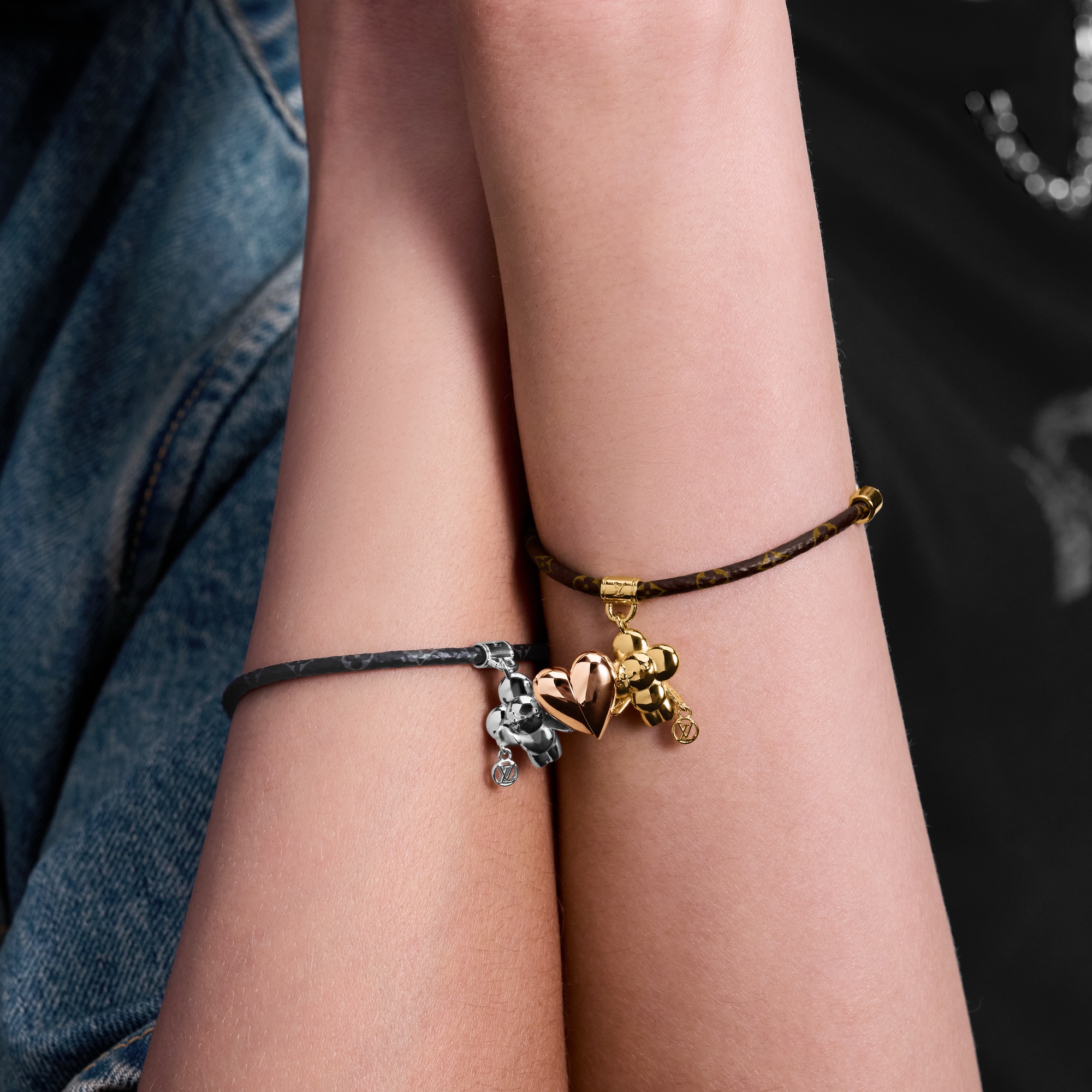 Louis Vuitton プラスレ・ヴィヴィエンヌ アムール LOUIS VUITTON モノグラム エクリプス ブラスレ ヴィヴィエンヌ